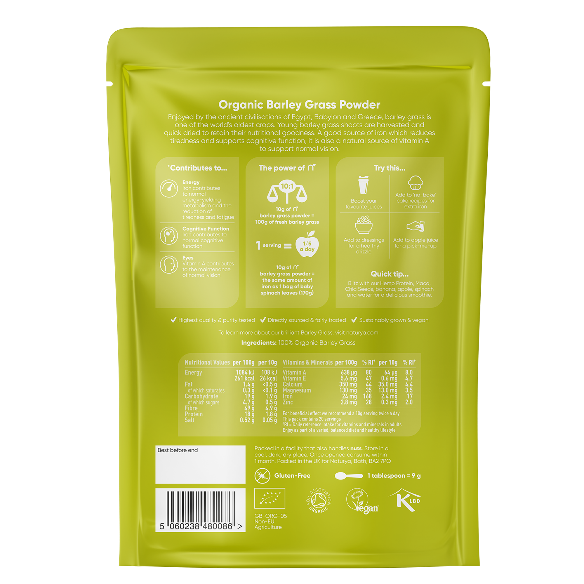 Barleygrass Powder Organic (200G)