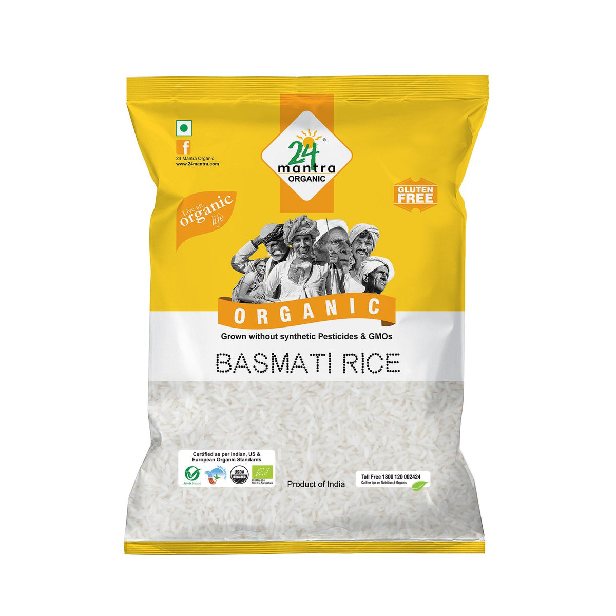 Organic White Basmati Rice  (1 kG)