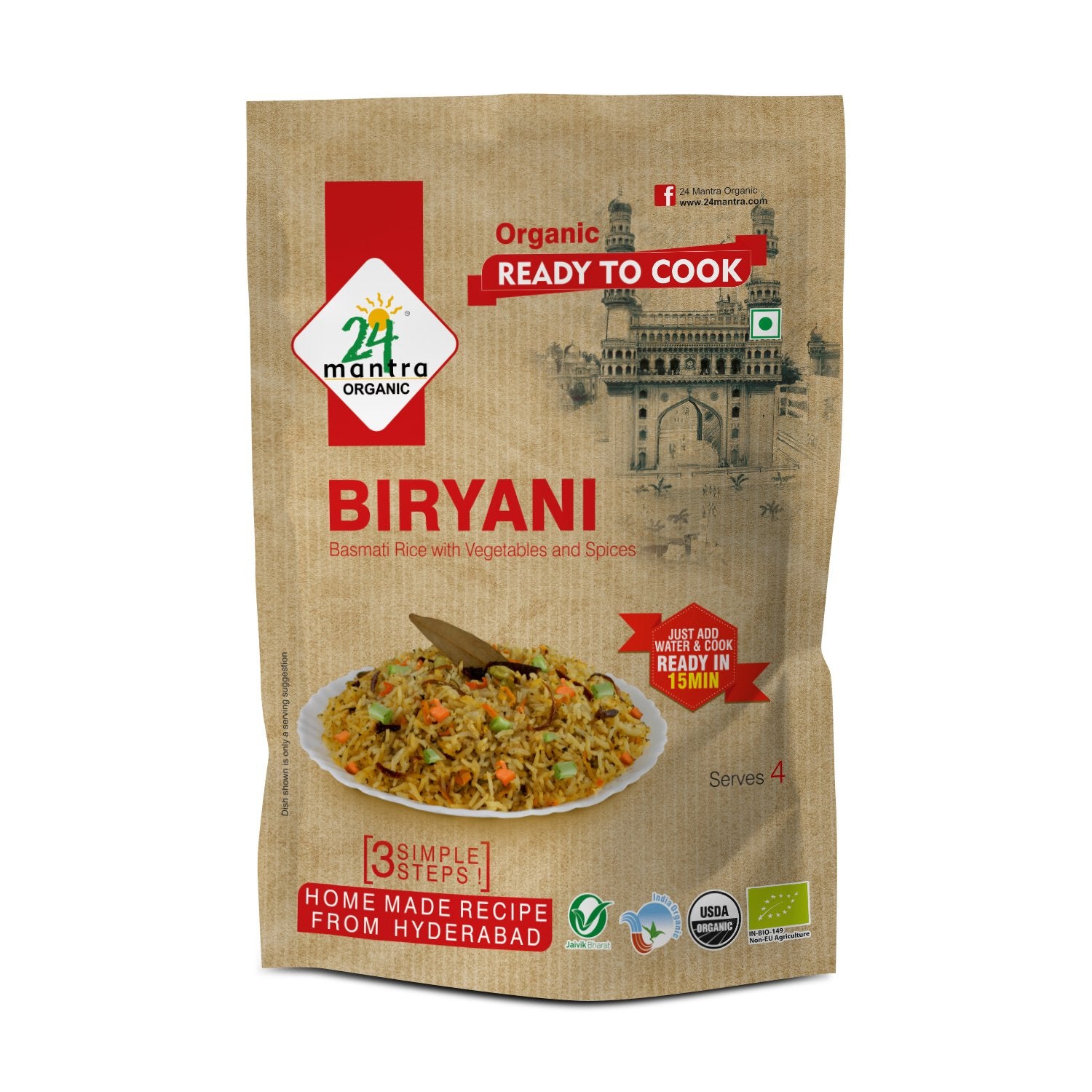 Organic Biryani(Ready To Cook) (200G)