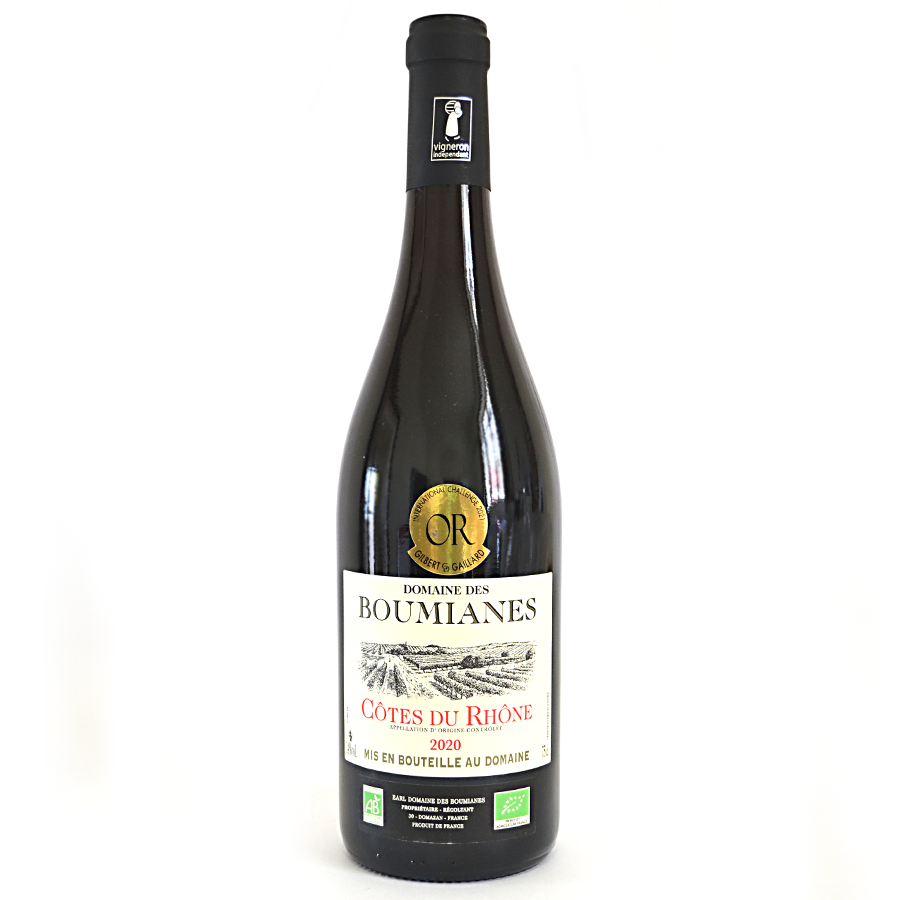 Bio Vin Rouge Bordeaux Cotes Du Rhone - Domaine des Boumianes 2020 (750ML)