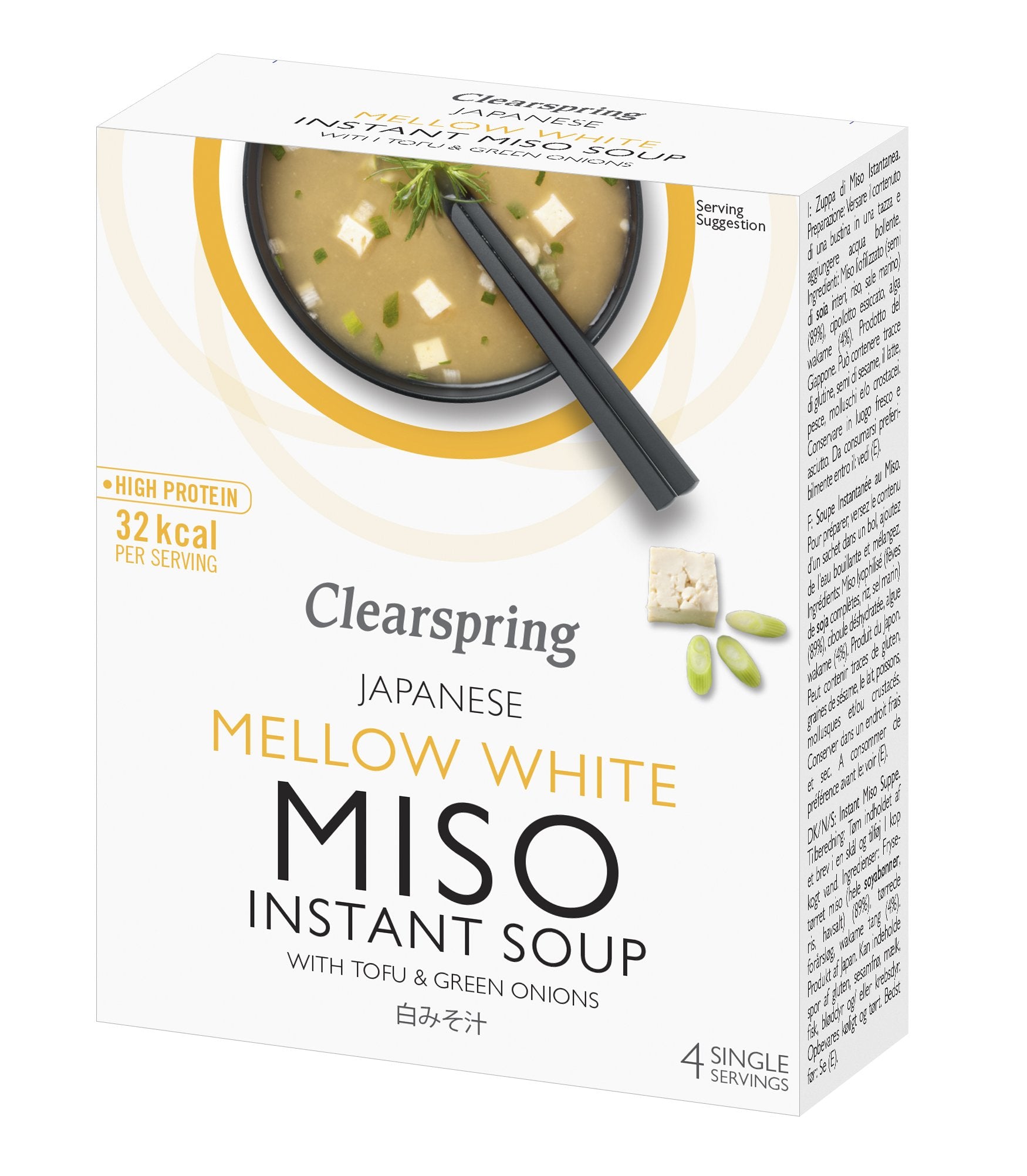 Japanese Instant Miso Soup - Mellow White With Tofu (4x10G)