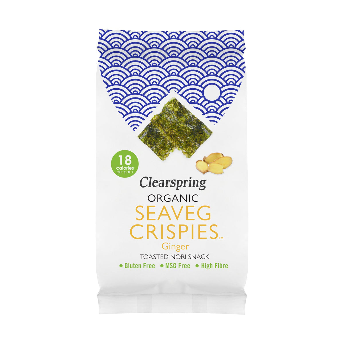 Organic Seaveg Crispies - Ginger  (4G)
