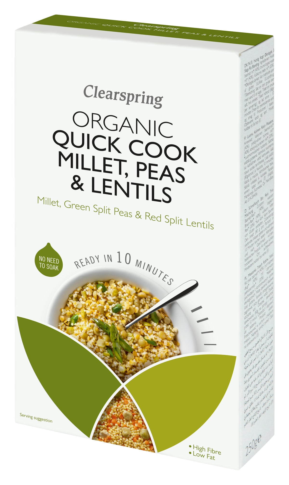 Quick Cook Organic Millet Peas &amp; Lentils (250G)