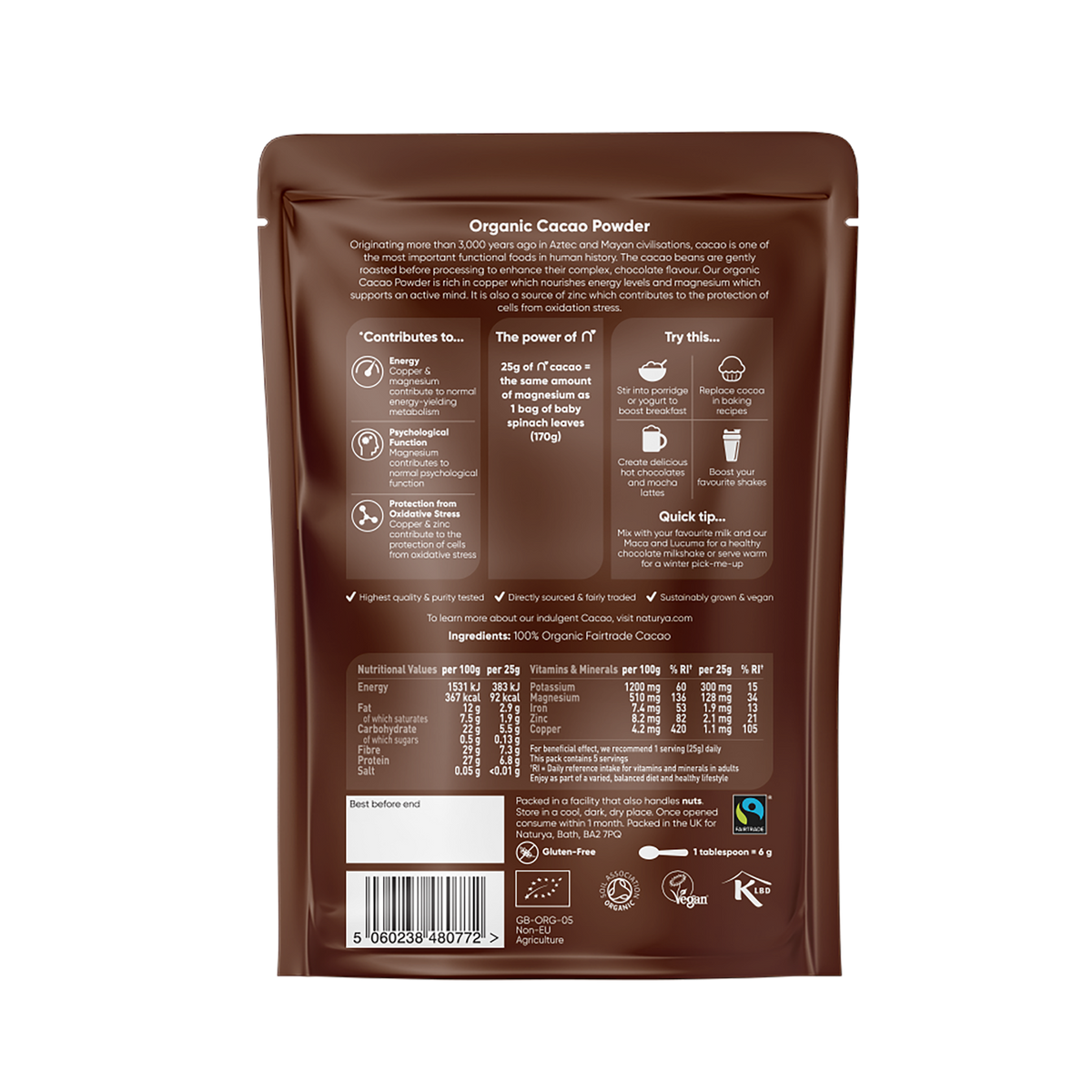 Cacao Powder Organic (125G)