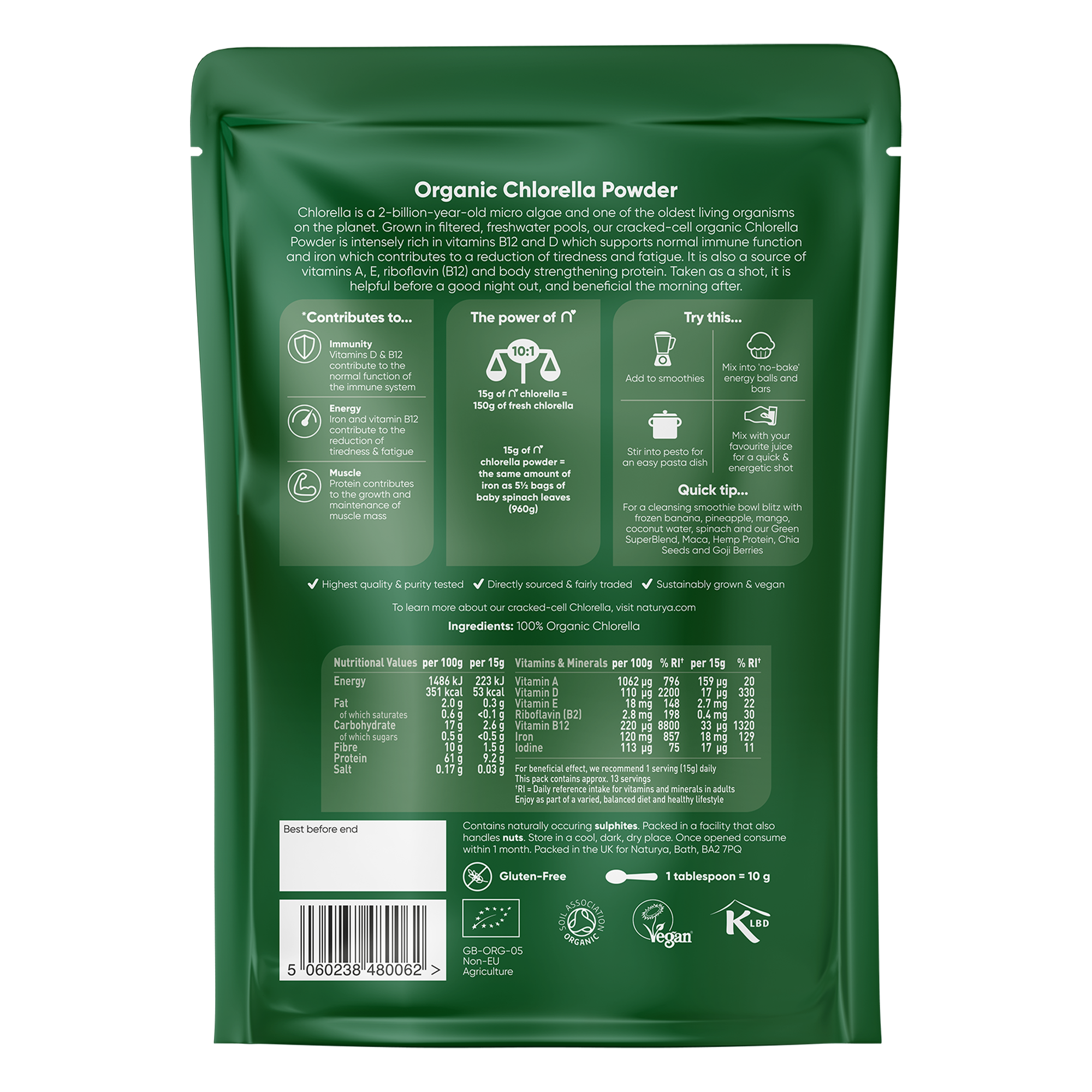 Chlorella Powder Organic (200G)