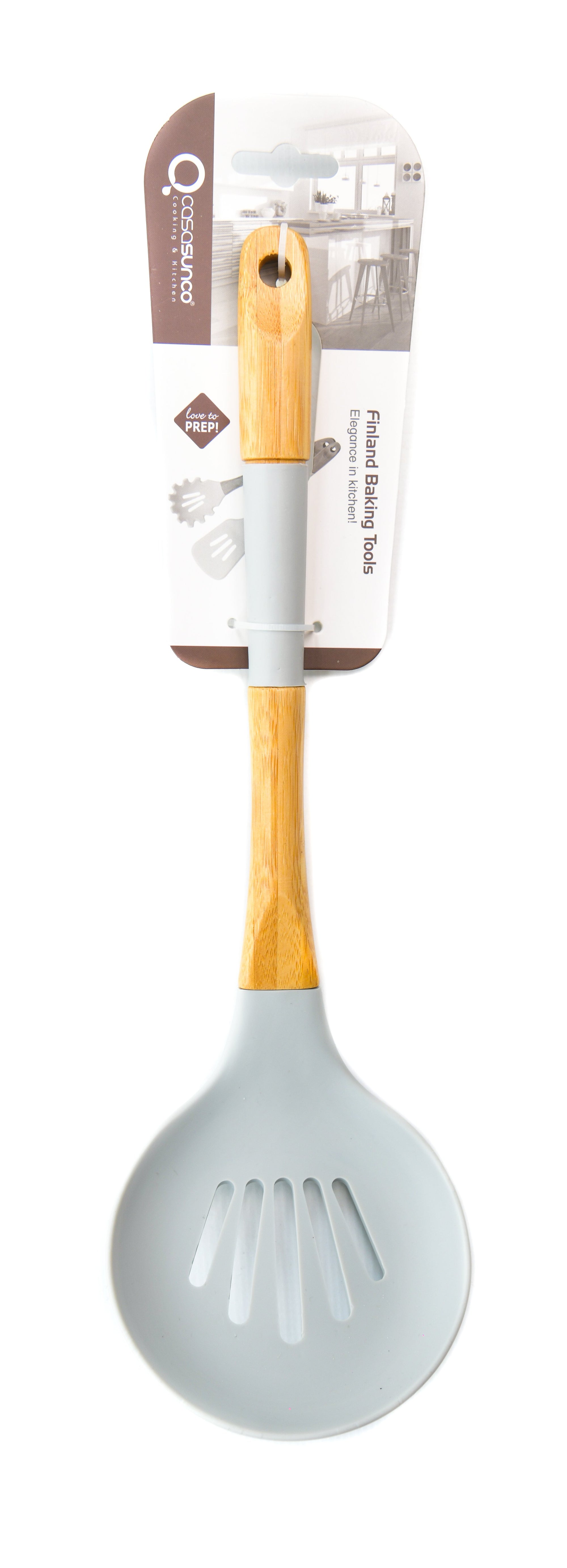 Silicone Wide Slotted Serving Spoon