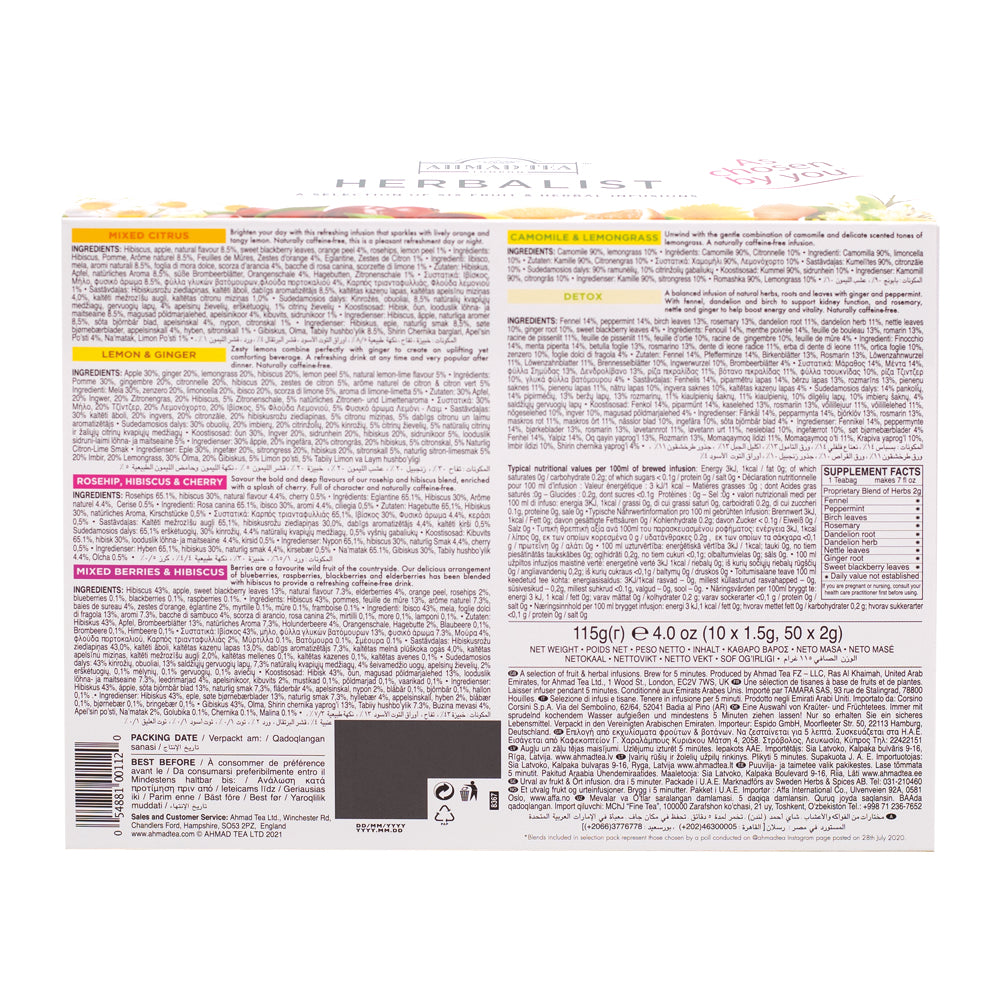 Herbalist 60 Foil Teabags 115G