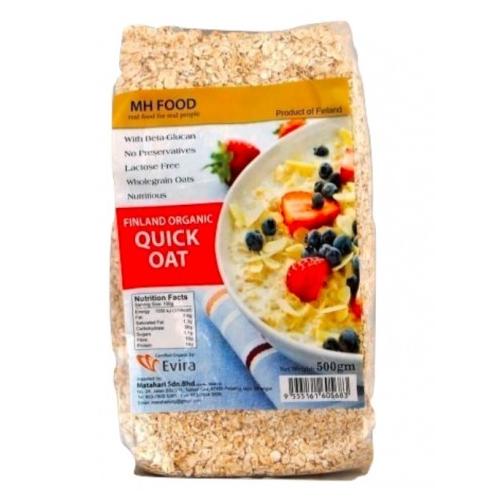 Organic Quick Oats (500GM)