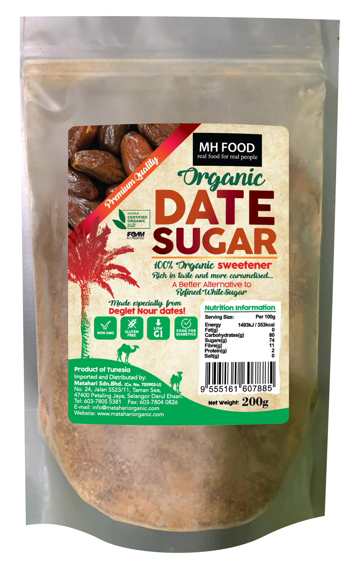 Organic Date Sugar (200GM)