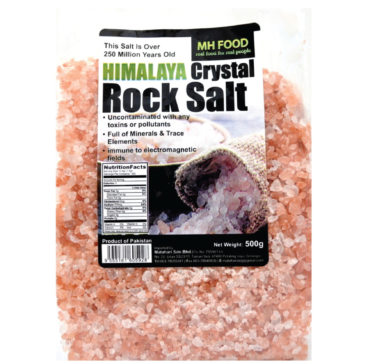 Himalaya Crystal
Rock Salt (500GM)