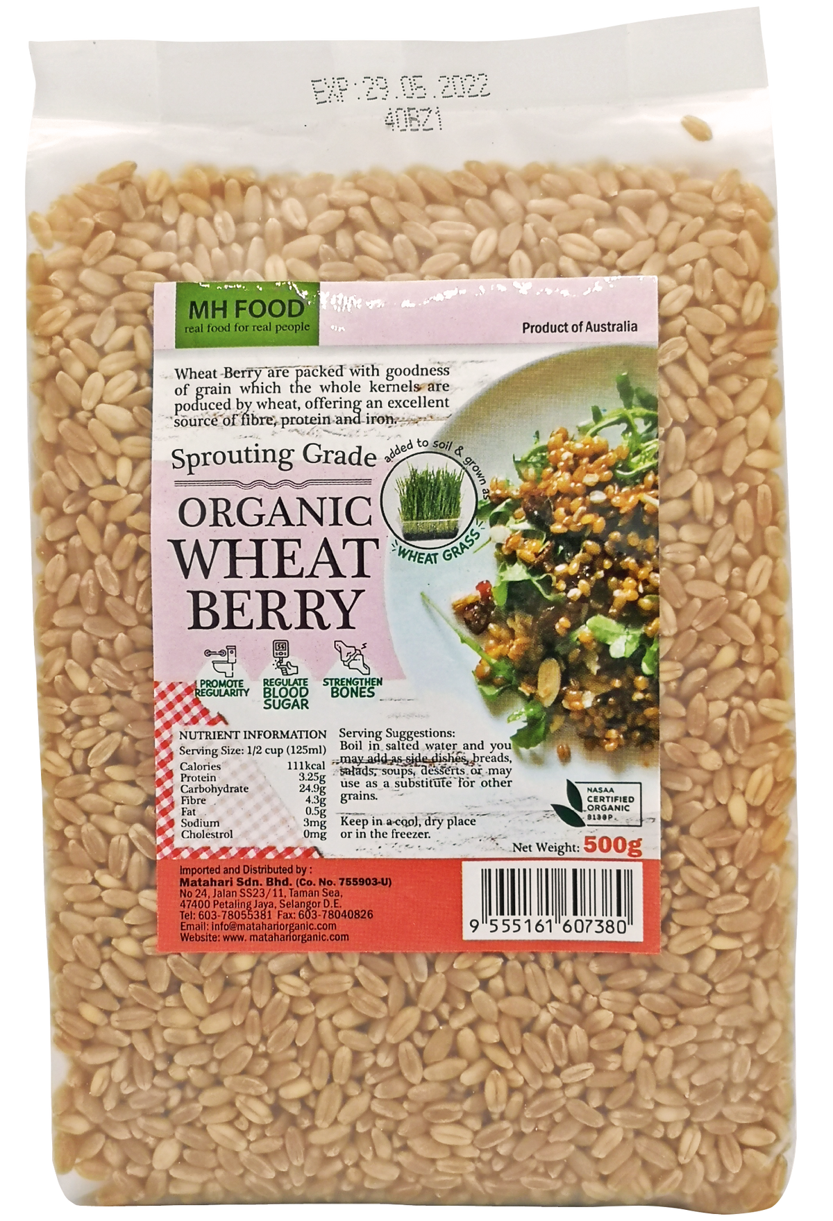 Organic Wheat Berry (500GM)