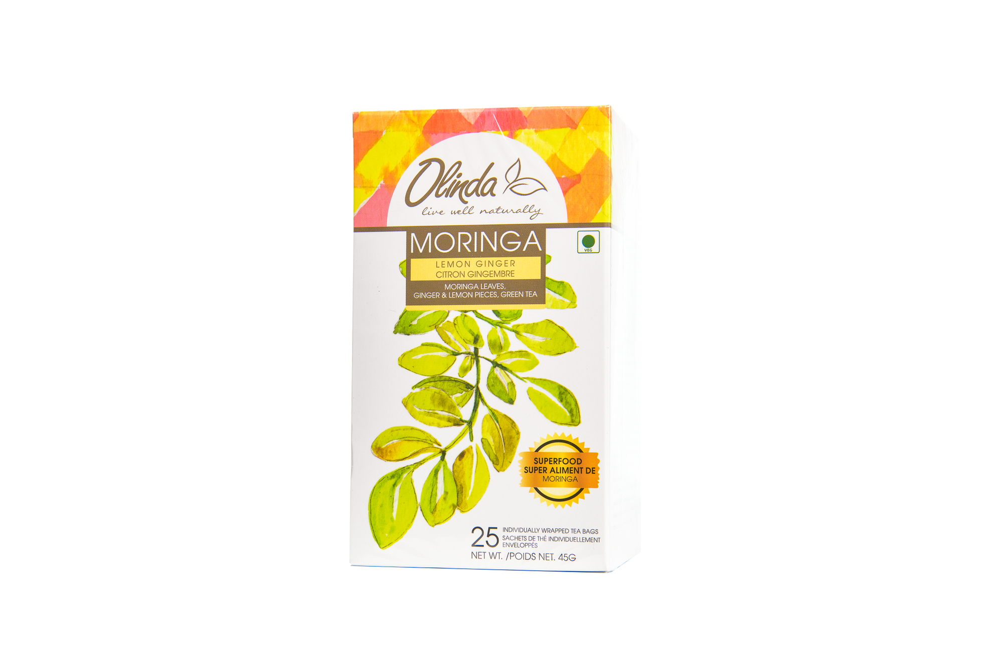 Moringa Lemon Ginger (25 Teab Ags) 