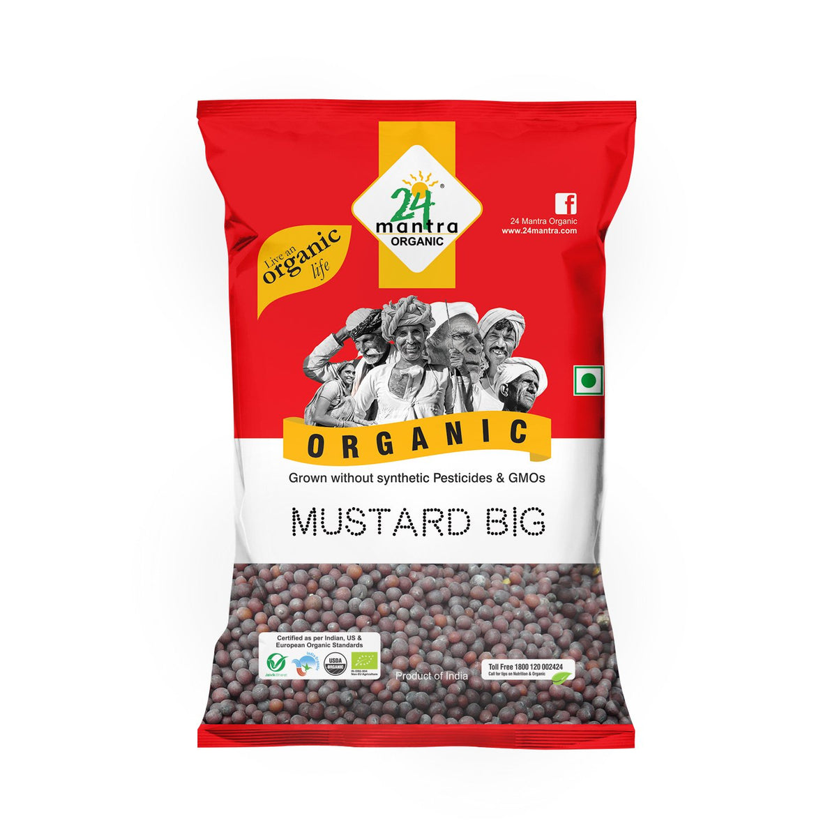 Organic Mustard Big  (200G)