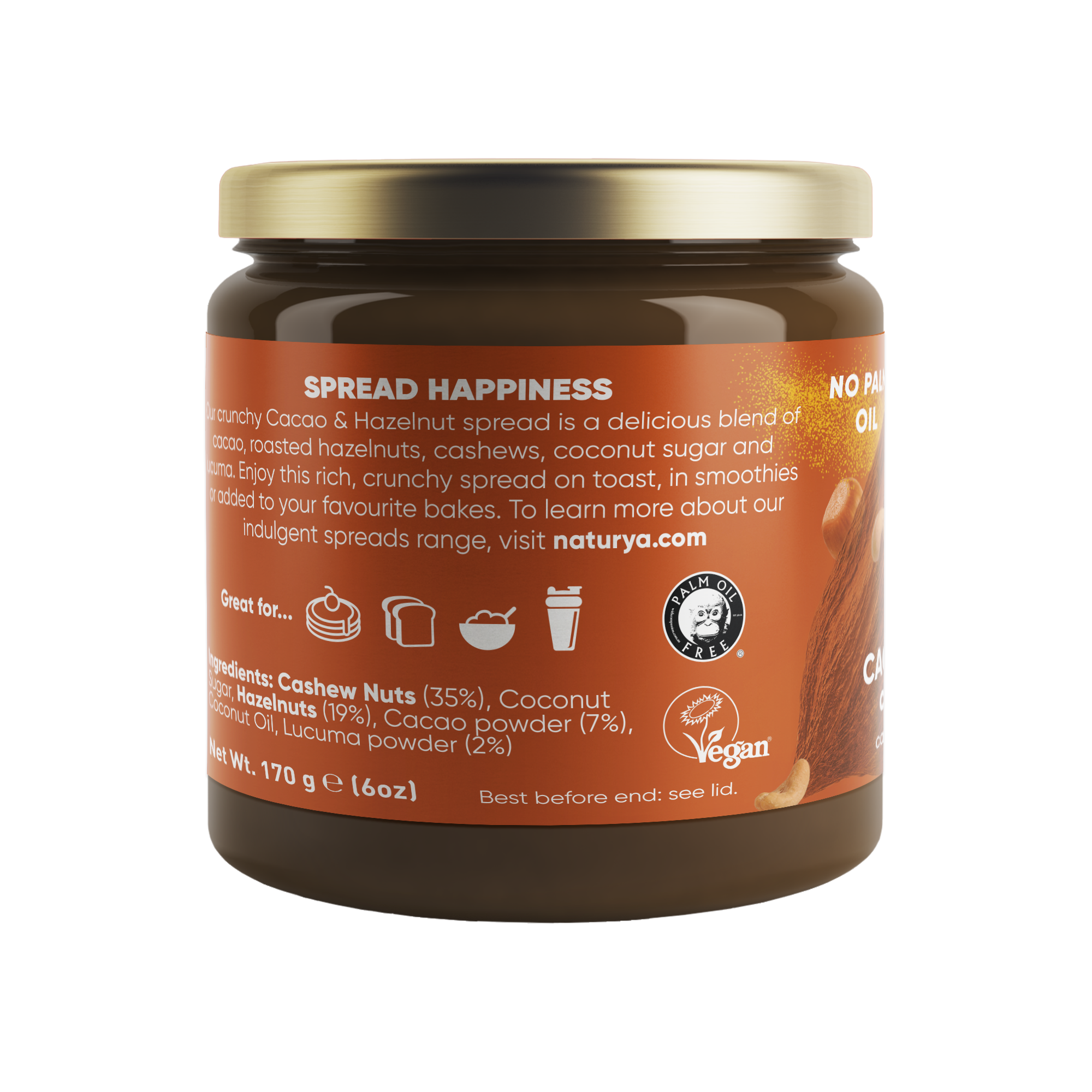 Cacao & Hazelnut Crunchy (170G)