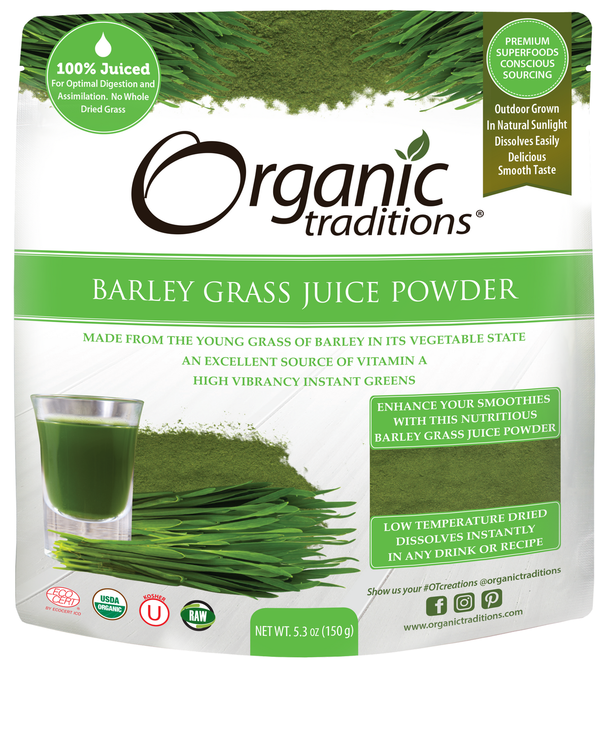 Organic Barley Grass (150G)