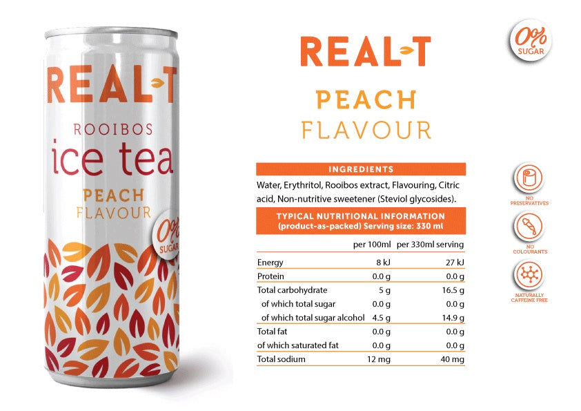 Rooibos Iced Tea Peach (330ML)