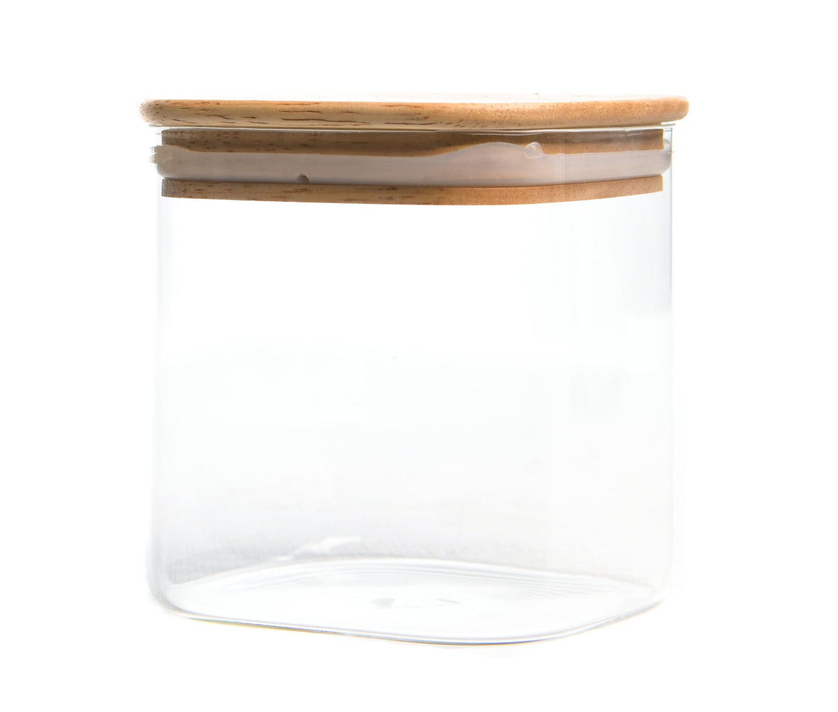 Storage Container with wood Cover (600ML)