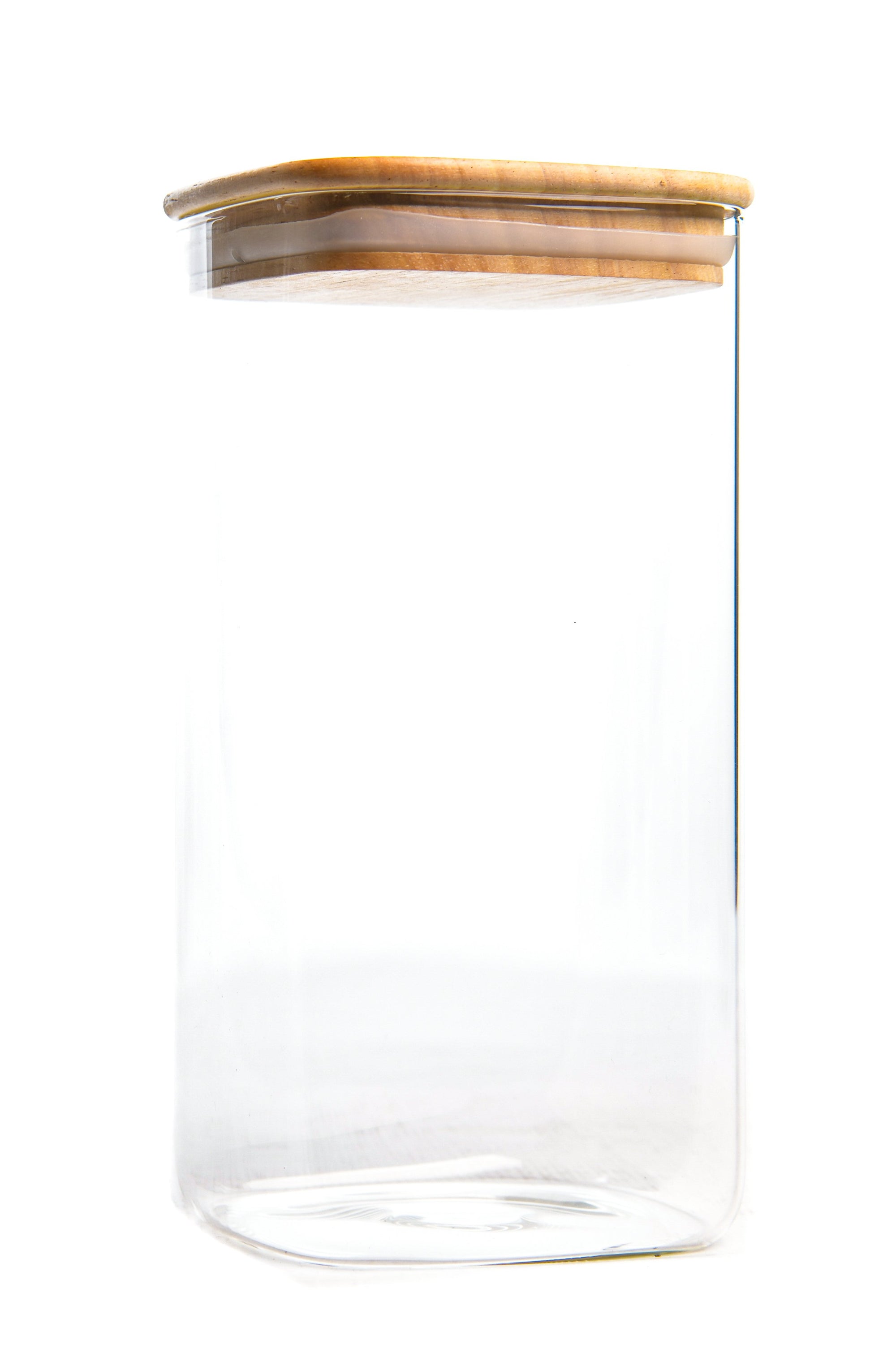 Storage Container with wood Cover (1200ML)