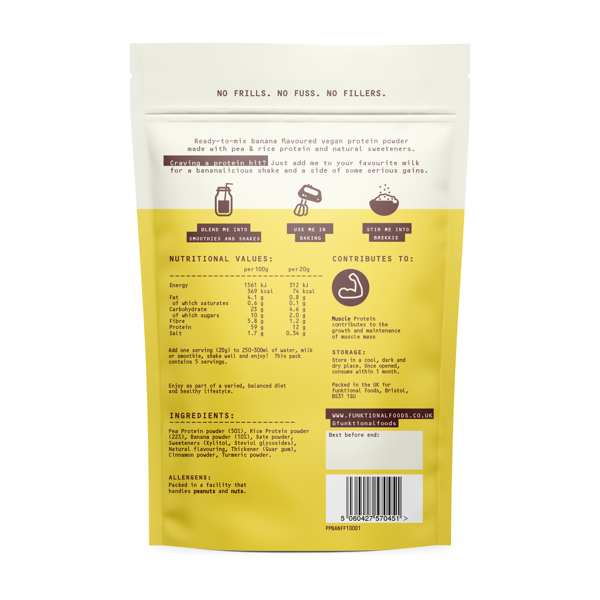 Funktional Foods Protein Blend Banana (100G)