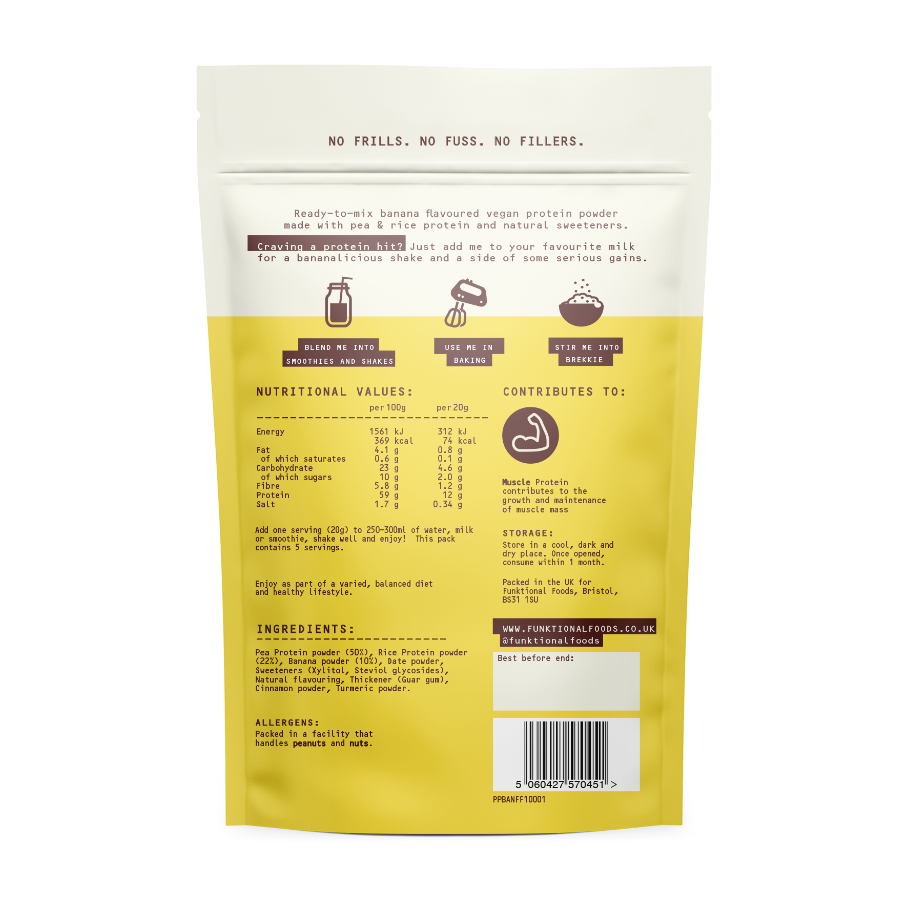 Funktional Foods Protein Blend Banana (100G)