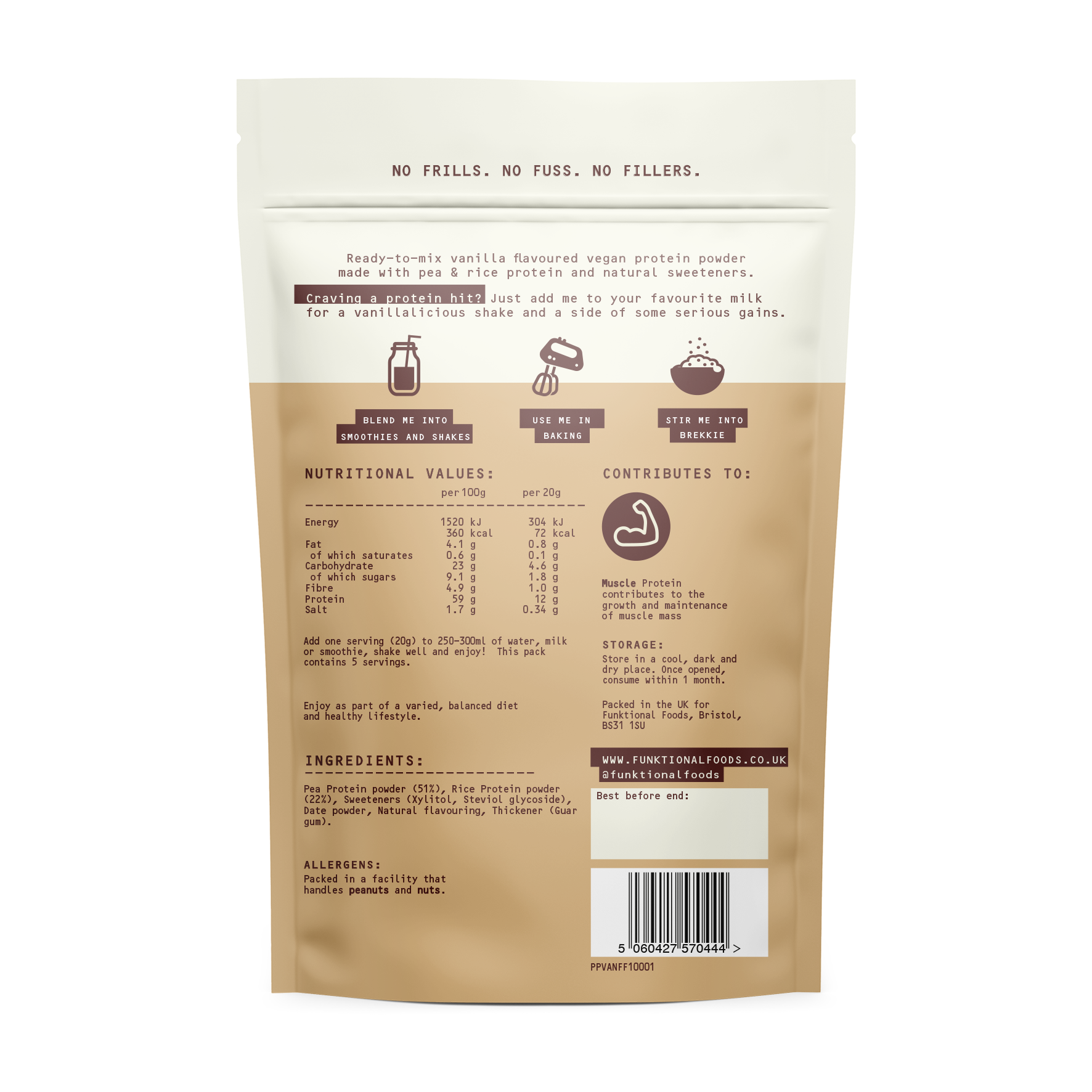 Funktional Foods Protein Blend Vanilla (100G)