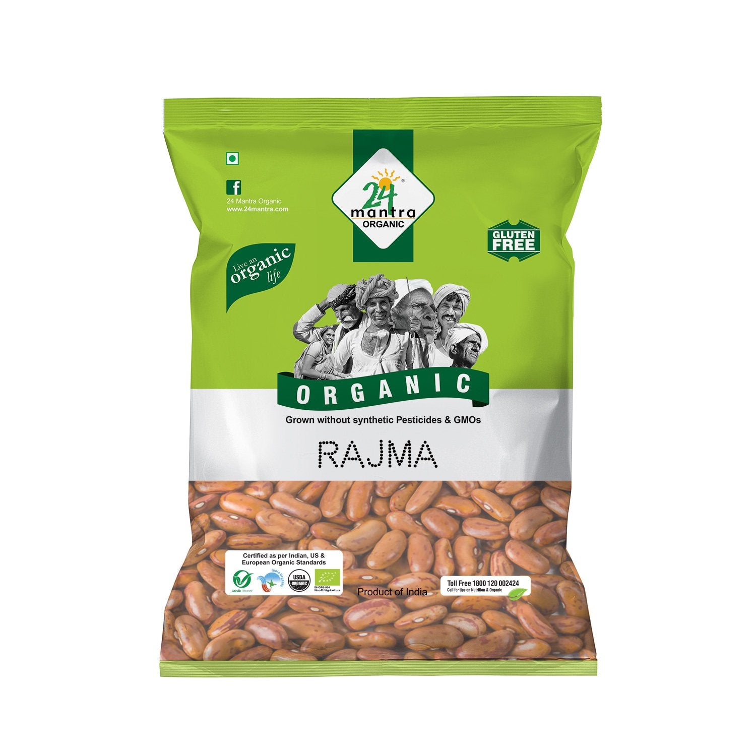 Organic Chitkabra Rajma  (500G)