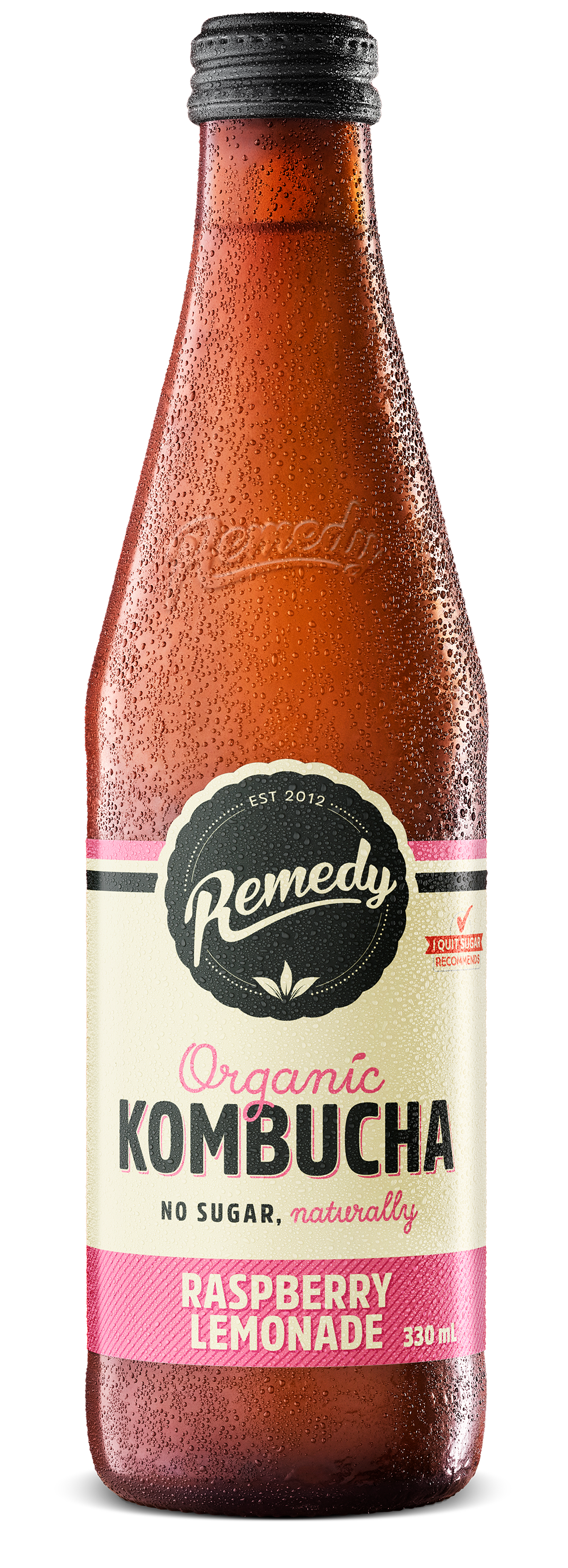 Organic Kombucha Raspberry Lemonade (330ML)