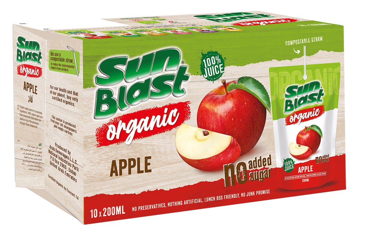 Organic Apple Juice
- Sunblast (200ML)