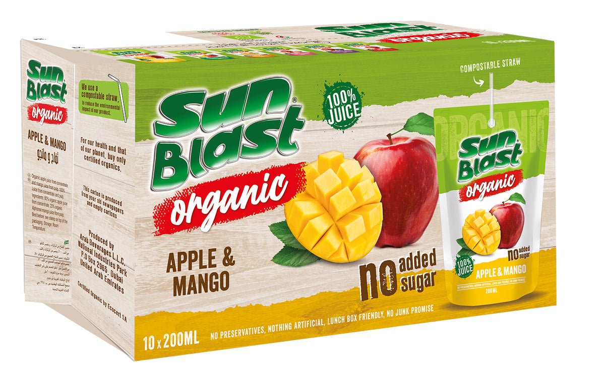 Organic Apple Mango Juice Sunblast (200ML)