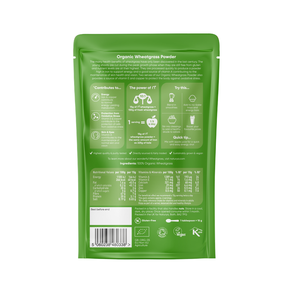 Wheatgrass Powder Organic (100G)