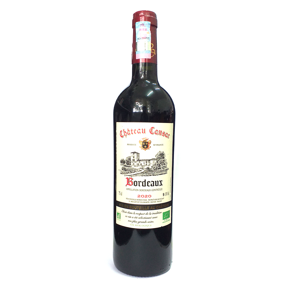Bio Vin Rouge Bordeaux Chateau Cansac 2020 (750ML)