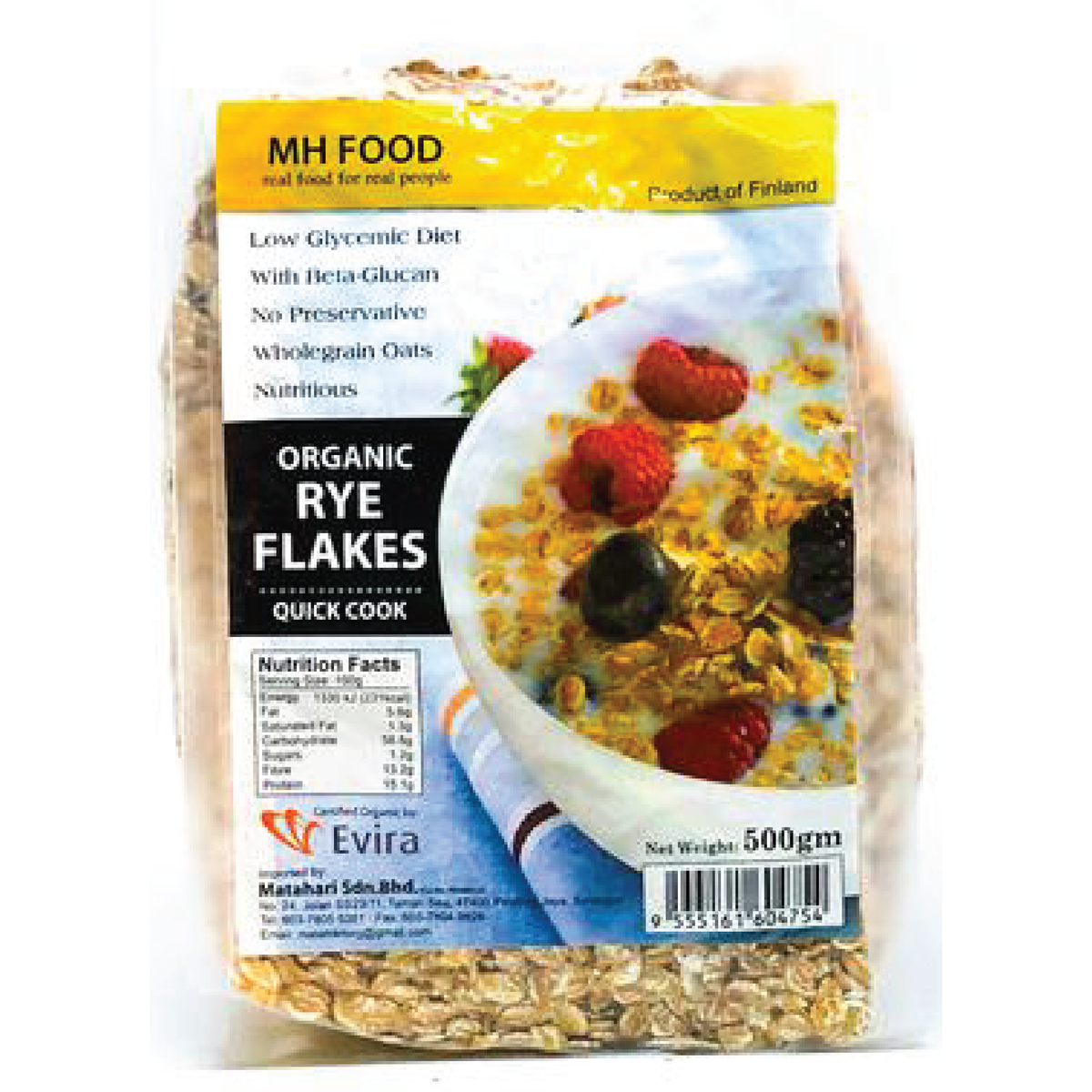 Organic Rye Flake (500GM)