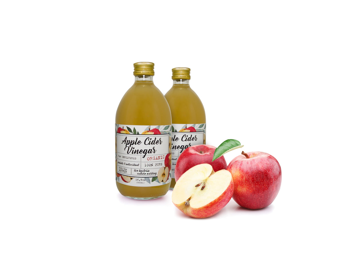 Organic Raw Unfiltered Apple Cider Vinegar With Mother (1000ML)