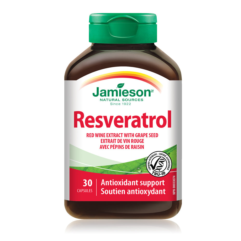 Jamieson Resveratrol Red Wine Extract with Grape Seed