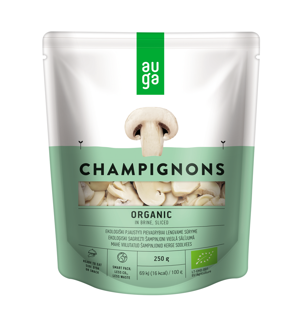 Organic Champignons In Brine Sliced (250G)